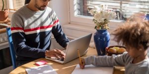 Man working from home
