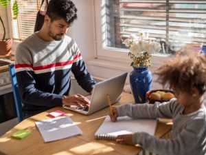 Man working from home